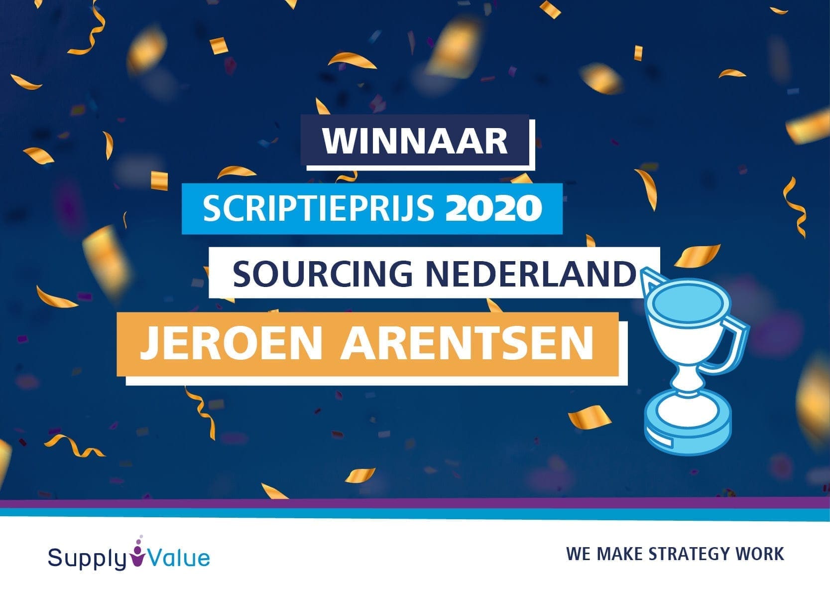 Consultant Jeroen Arentsen wint scriptieprijs Sourcing Nederland